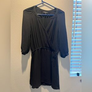 Aritzia Babaton 100% silk faux wrap dress